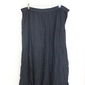 #421 White Stag Women's Pus Black Skirt Size 16W